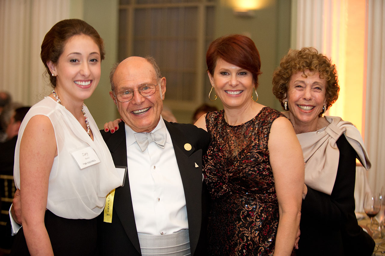 Granddaughter Zary with Ernie, daughter Lisa, and Roberta at the Scheller College of Business naming ceremony at Georgia Tech