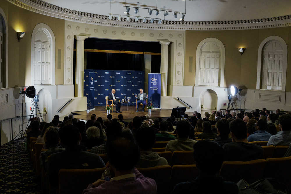 Dean Mehrotra and President Cabrera