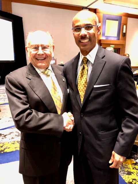 Kevin receiving the Ernest Scheller Jr. Award