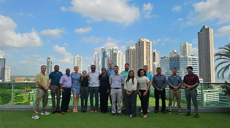Bob Myers, Terrance Hines, and Georgia Tech Lean Six Sigma students in Panama.