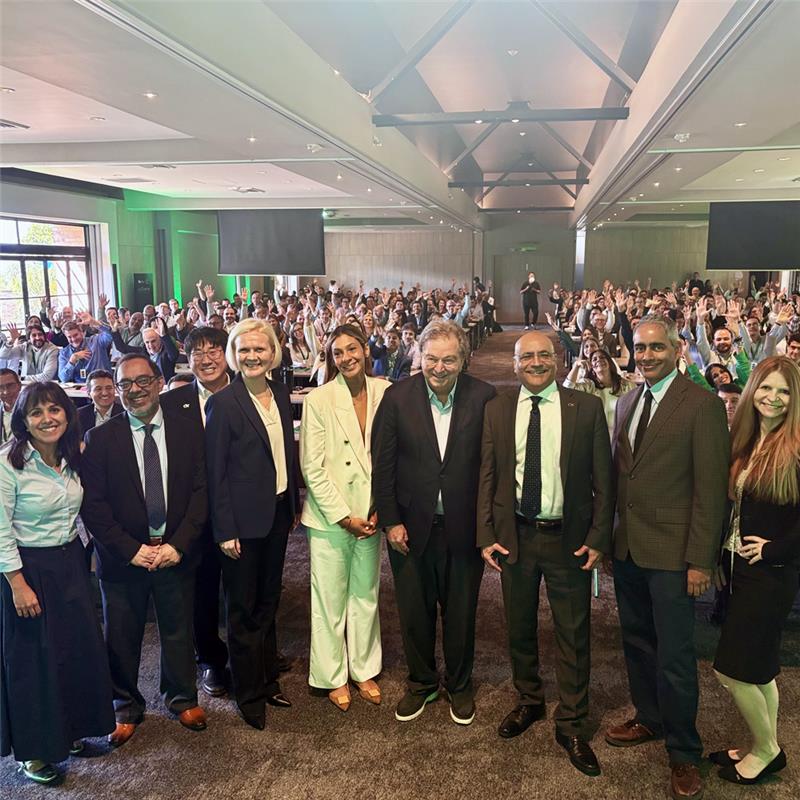 Scheller College of Business faculty gather with Grupo Nutresa in Medellín, Colombia