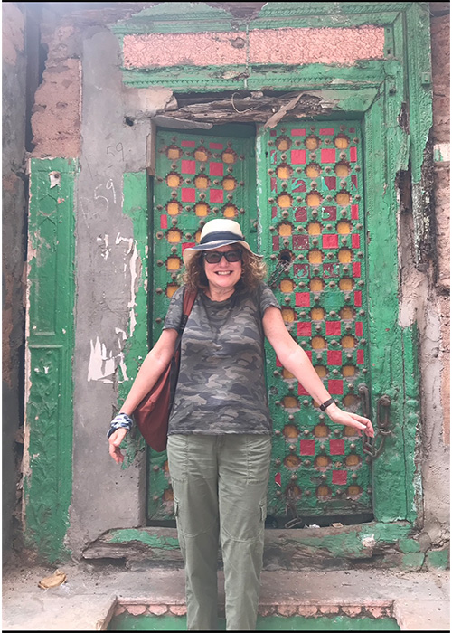 Sheila Aharoni, B.S. Industrial Management ‘79, in India