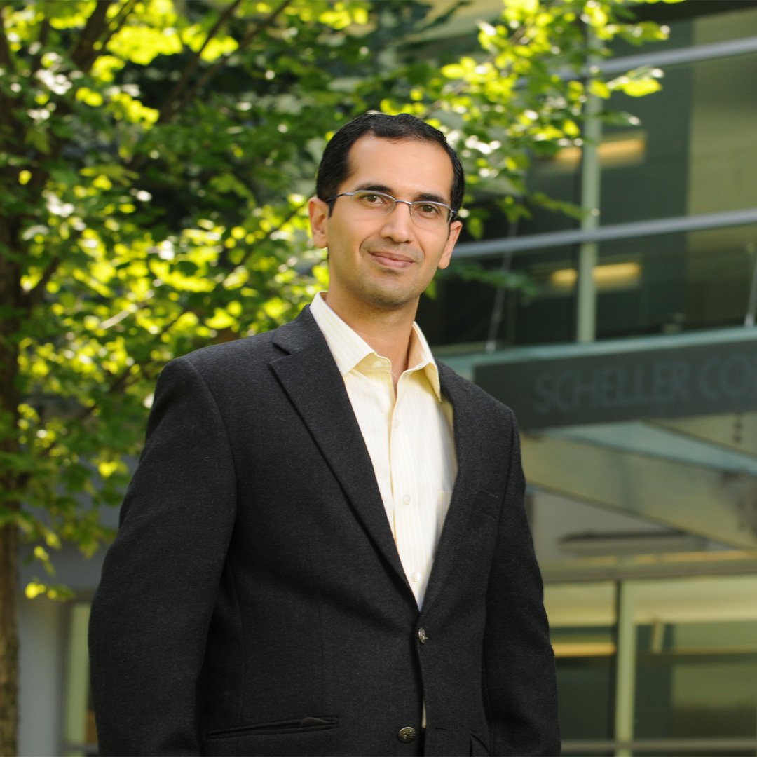 Adithya Pattabhiramaiah stands outside the Scheller College of Business