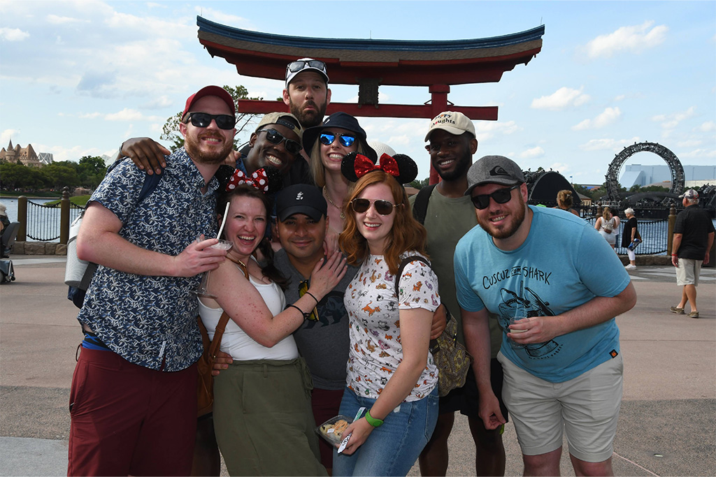 Andrew Eskander travels with friends