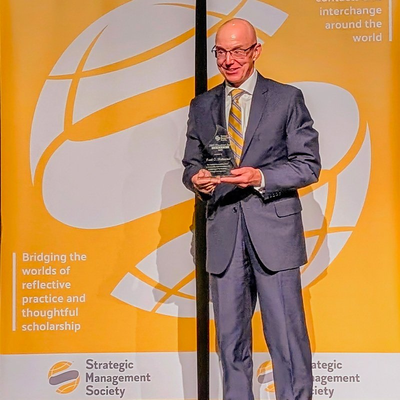 Frank Rothaermel at the Strategic Management Society awards ceremony