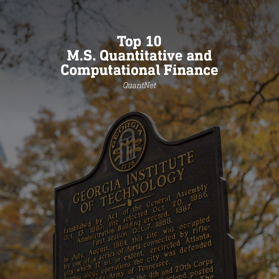 Top 10 M.S. Quantitative and Computational Finance