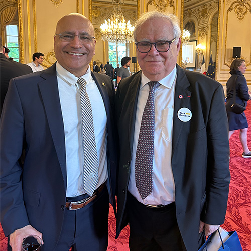 Dean Anuj Mehrotra and Senator Khalife Khalife