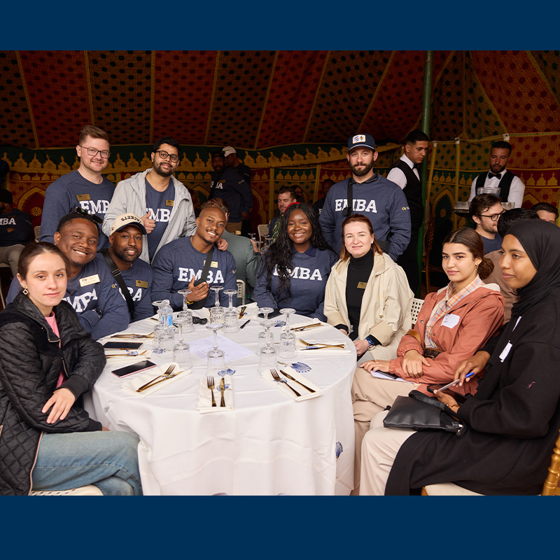 Executive MBAs gather for dinner during the International Residency
