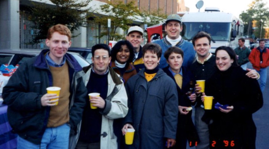 Sissy Blanchard with friends at a Georgia Tech vs. FSU football game in 1996. 