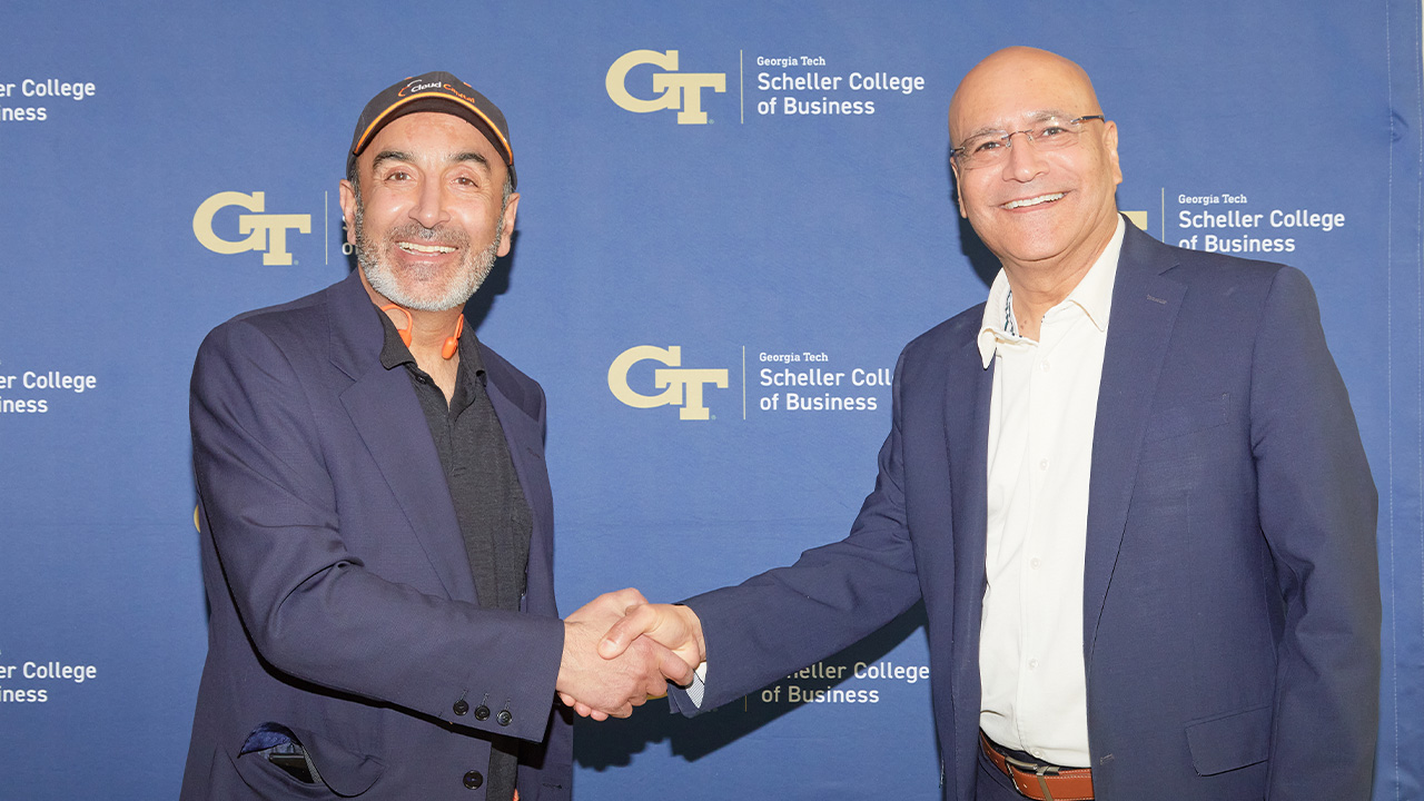 Hossein Fateh, founder and CEO of CloudHQ, LLC, and Dean Anuj Mehrotra.
