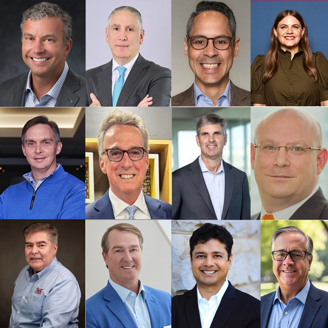 A collage of 12 new Scheller College of Business Advisory Board members.