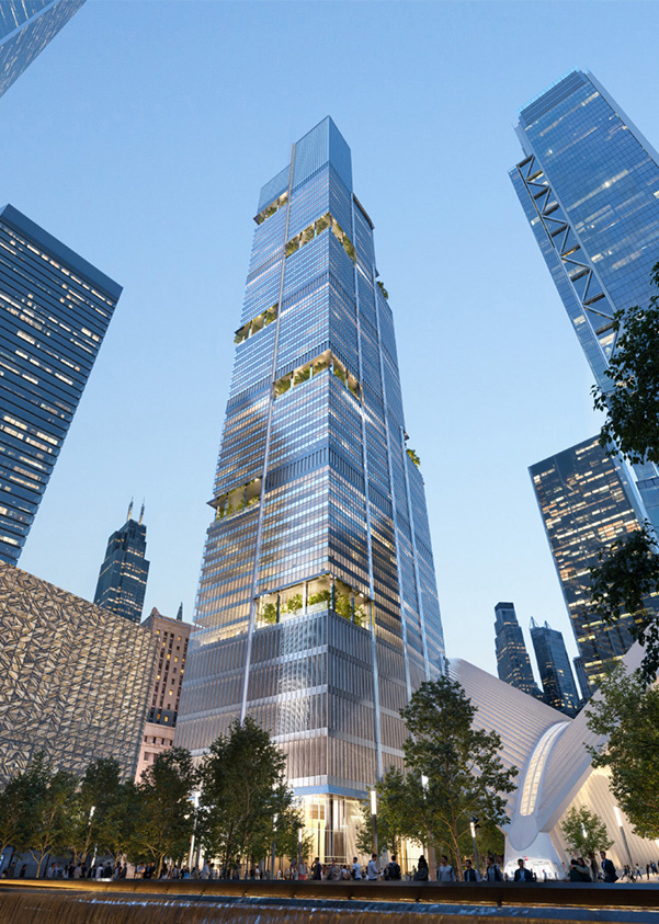 A rendering of the Two World Trade Center in Manhattan, New York.