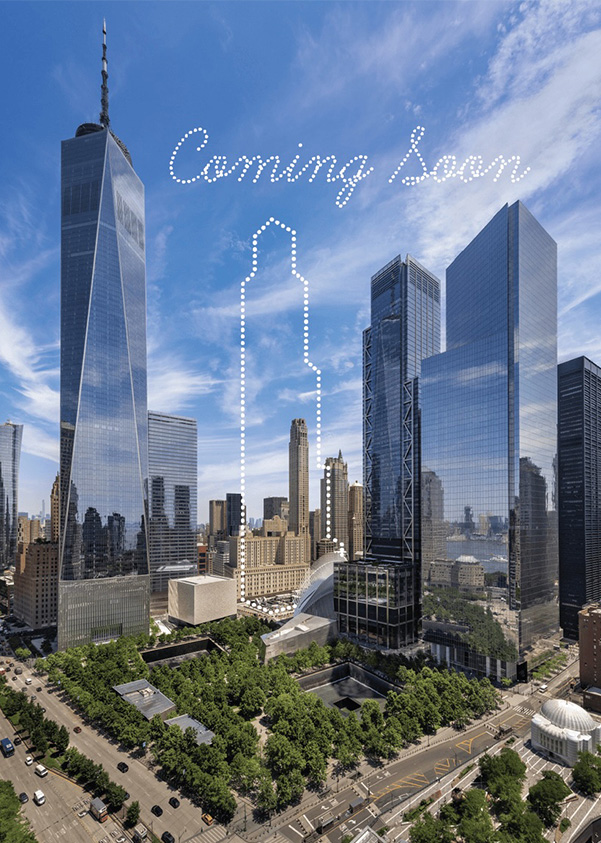 A rendering of the Two World Trade Center in Manhattan, New York.