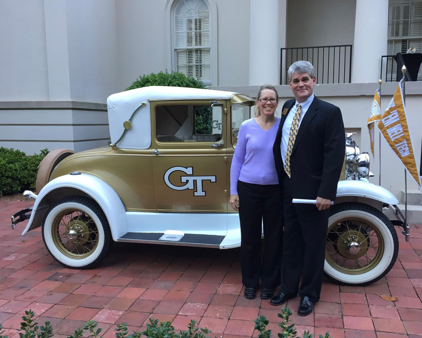 Lori Burgess and Bob Burgess at the T&M Class of 2017 graduation.