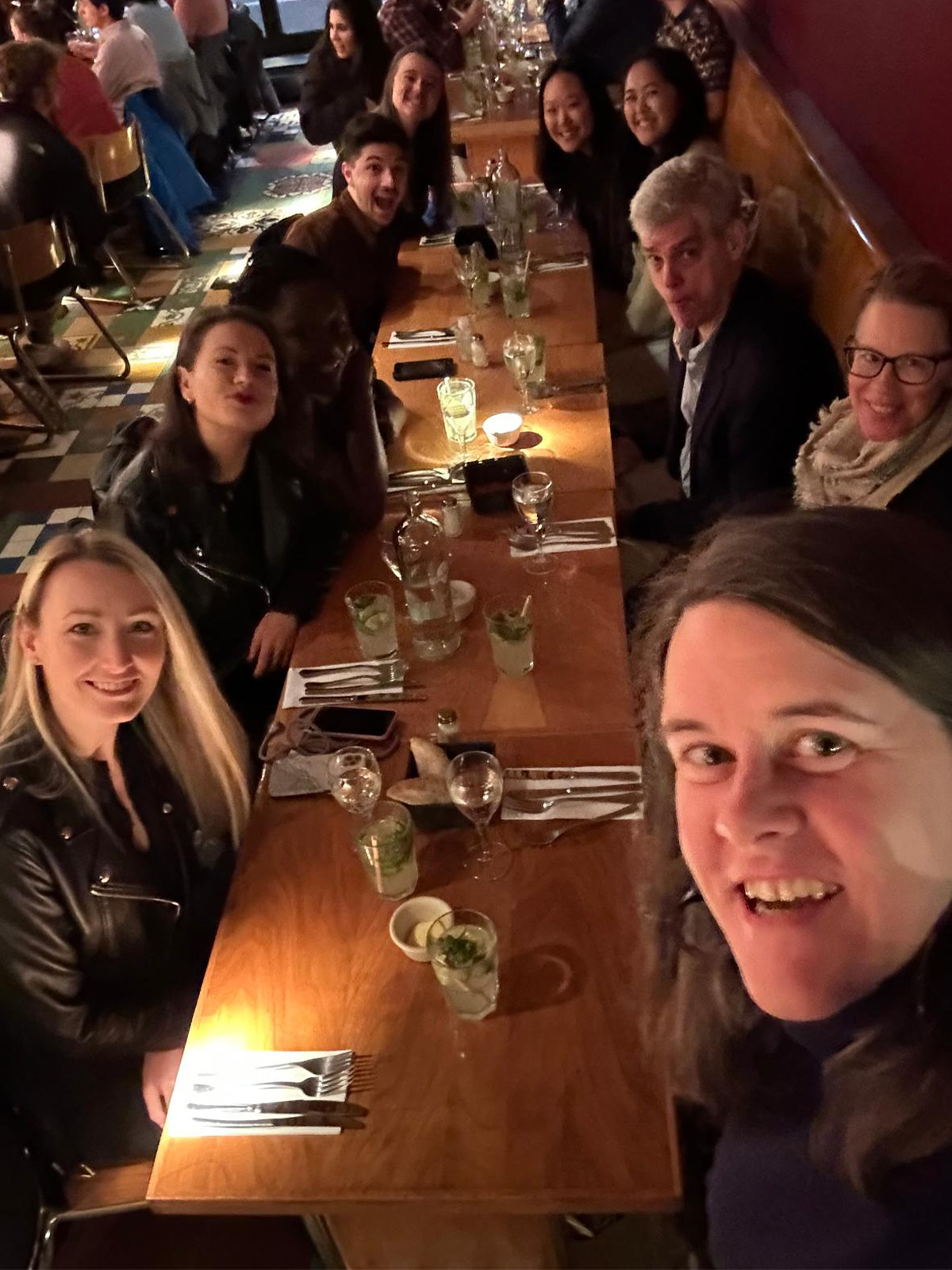 Farewell Dinner in Brussels, Belgium, at the Close of the International Experience, March 2023