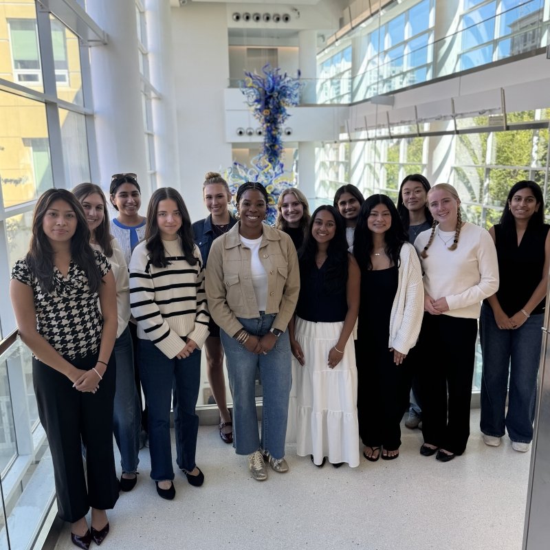 group of students with Jasmine Crowe-Houston