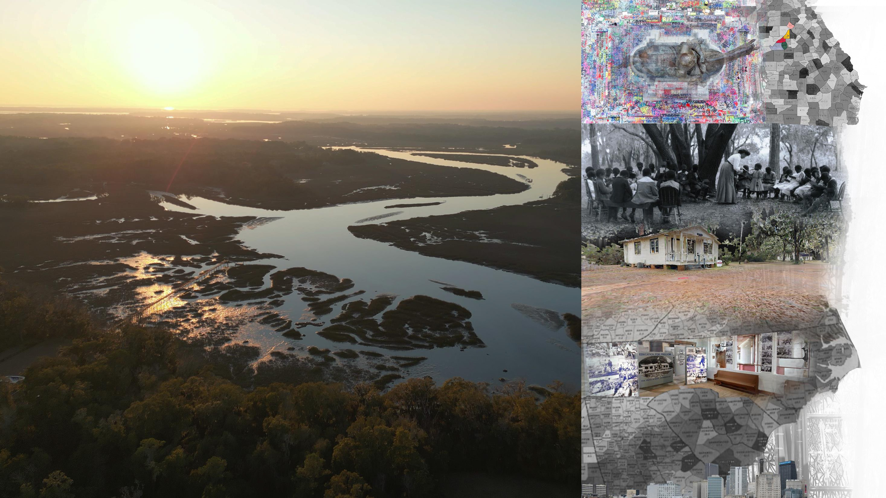 St. Helena’s Island and the Penn Center.