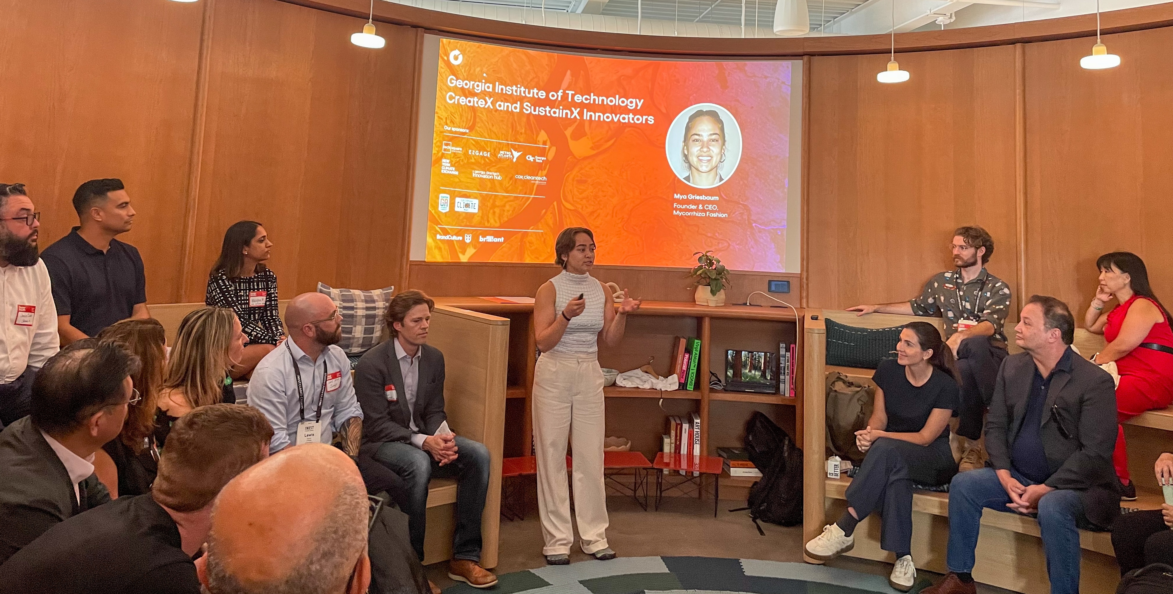 Mya Love Griesbaum presents at Climate Week NYC