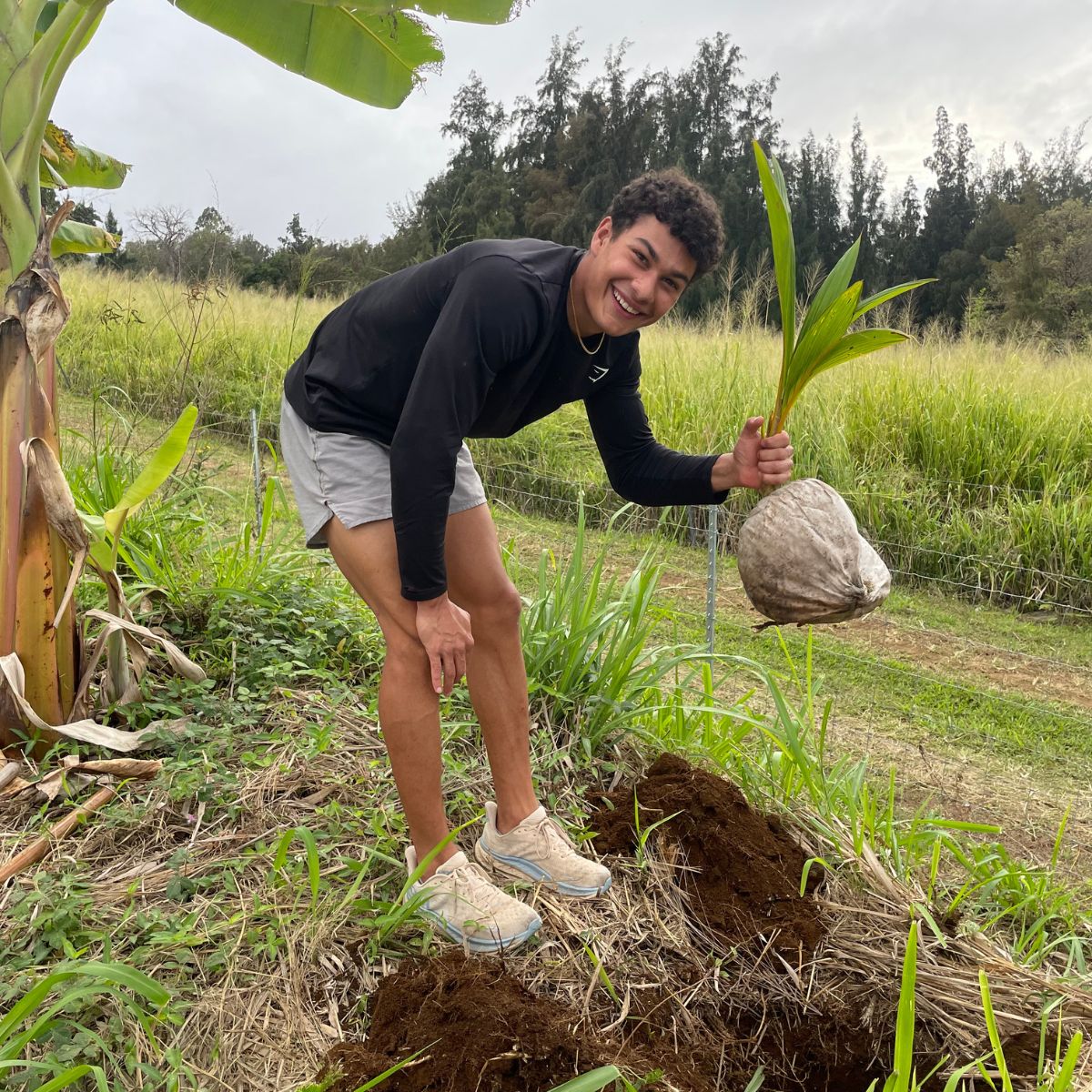 Teddy Suazo Planting A Tree