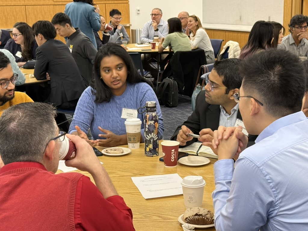 Participants discuss opportunities for cross-disciplinary work.