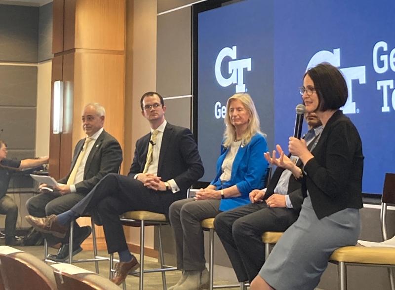 President Cabrera, John Lanier, Marilyn Brown, Michael Oxman, and Beril Toktay discuss how partnerships can advance the SDGs.