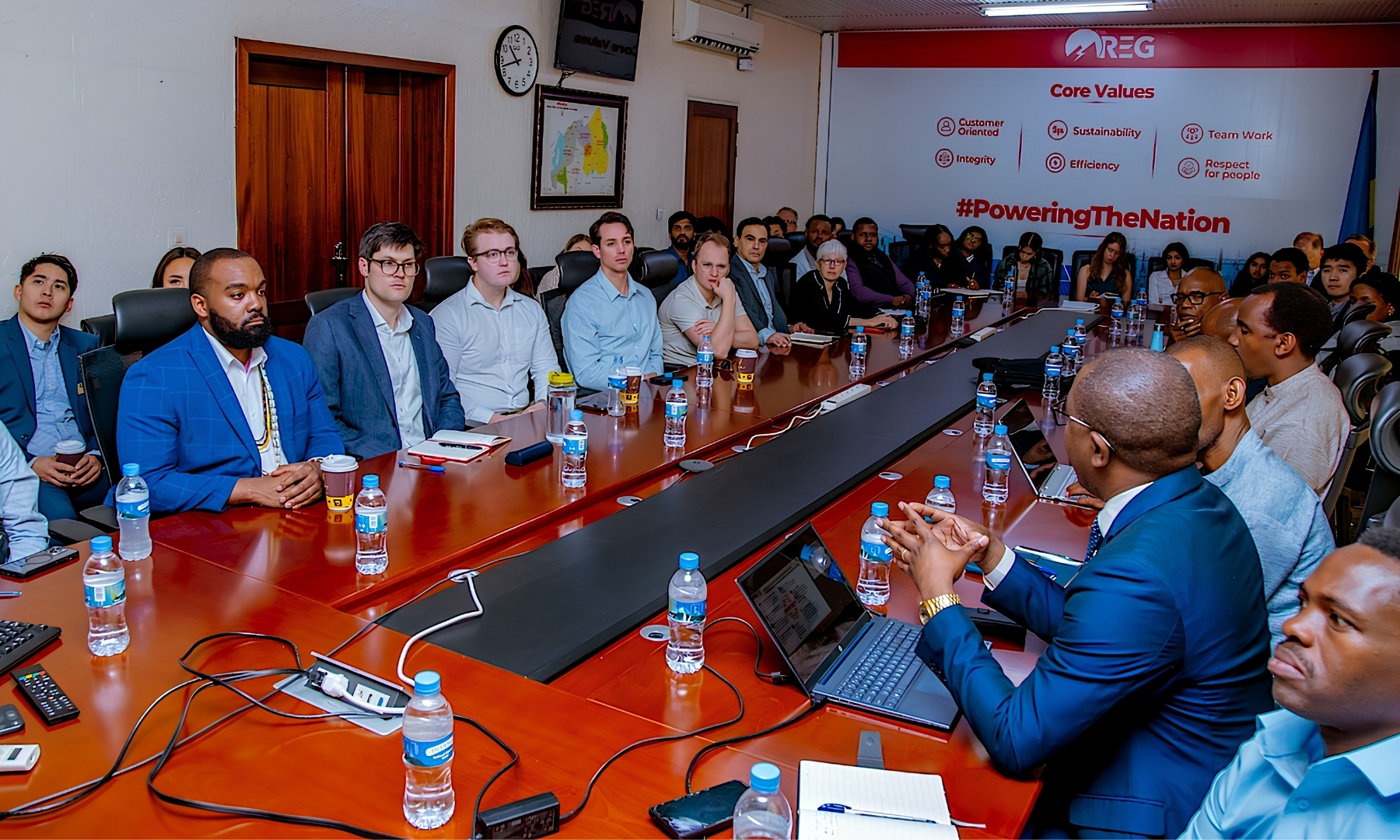 Rwanda Energy Group hosts Georgia Tech students and faculty. Photo courtesy of REG.