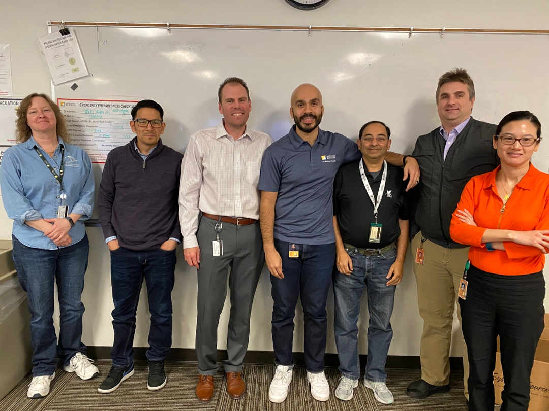 Naveed Ahmad (center) with SCE’s 2020 EcoIQ board.