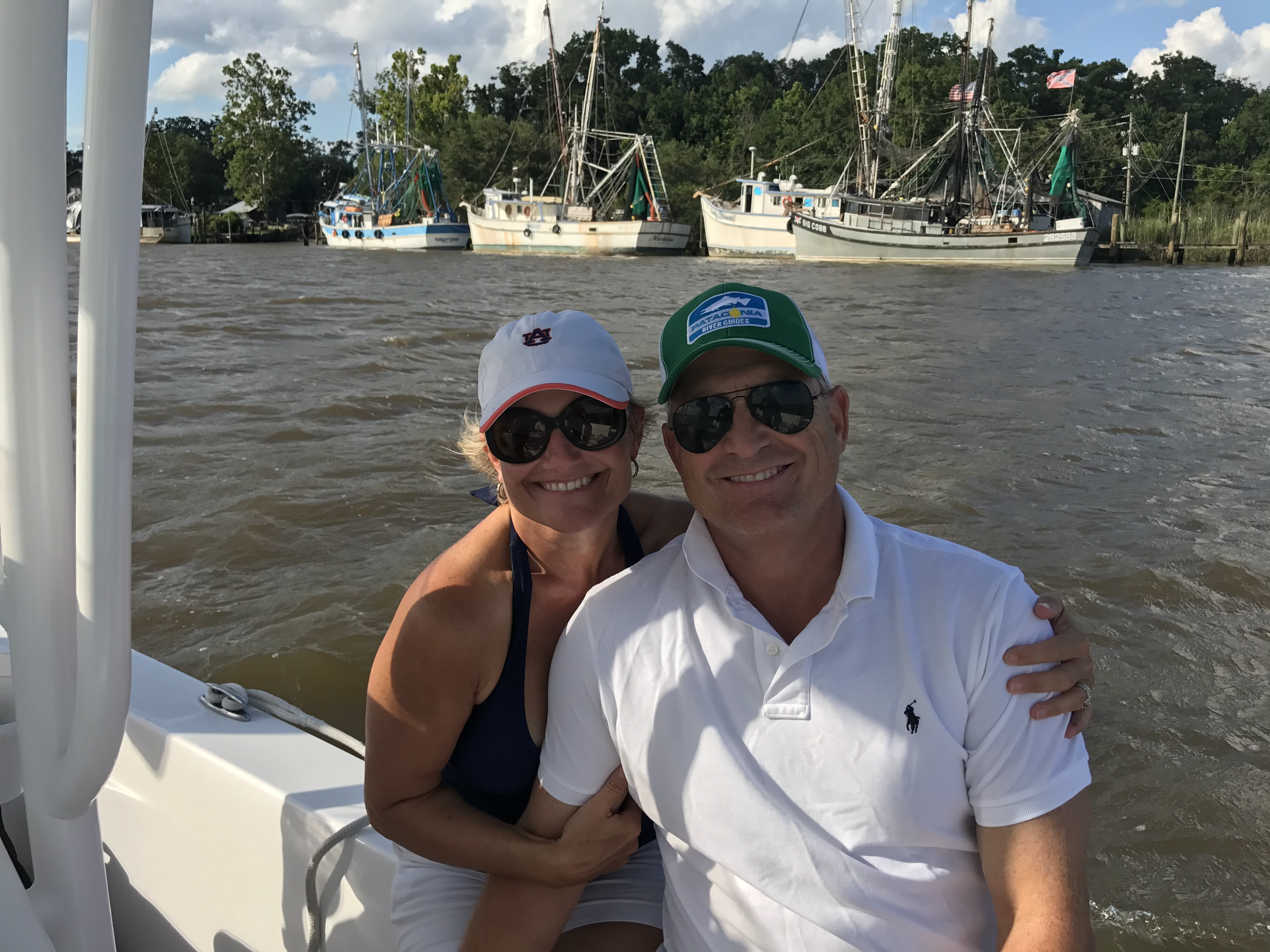 Wendi and John Wells on a visit to St. Simons Island. 