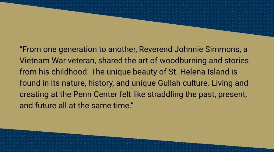 Jerushia Graham is a visual artist and museum manager at the Robert C. Williams Museum of Papermaking. 