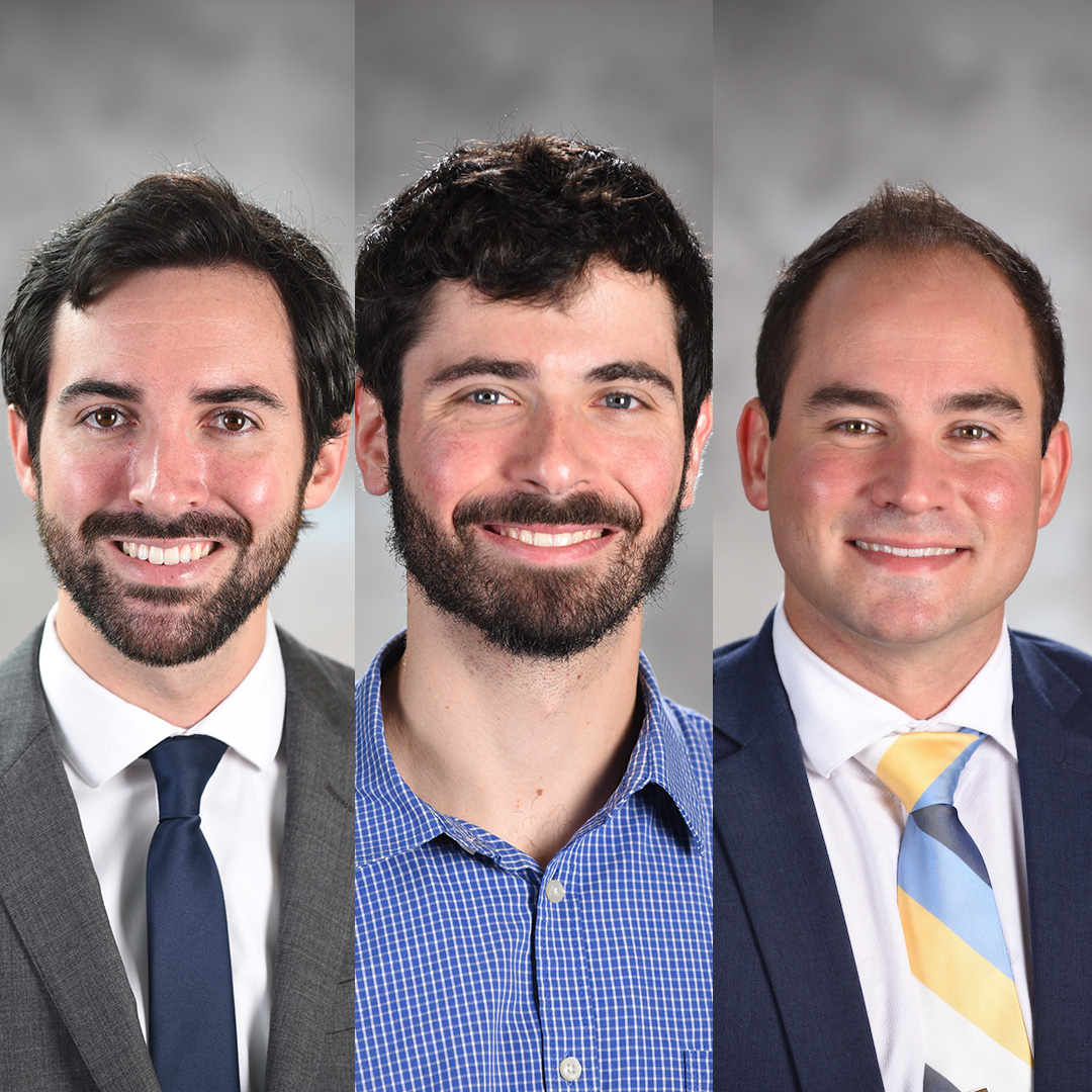 2017-2018 Scheller College Sustainability Fellows Braden Beaudreau, Tommy Bledsoe, and Zachary Brown 