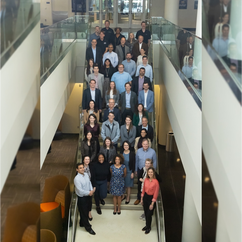 Drawdown Georgia Business Compact members assemble at an all-hands meeting on October 20, 2023.