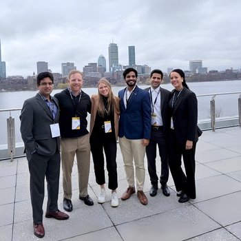 Mustafa Zaidi and Scheller classmates at ClimateCAP.